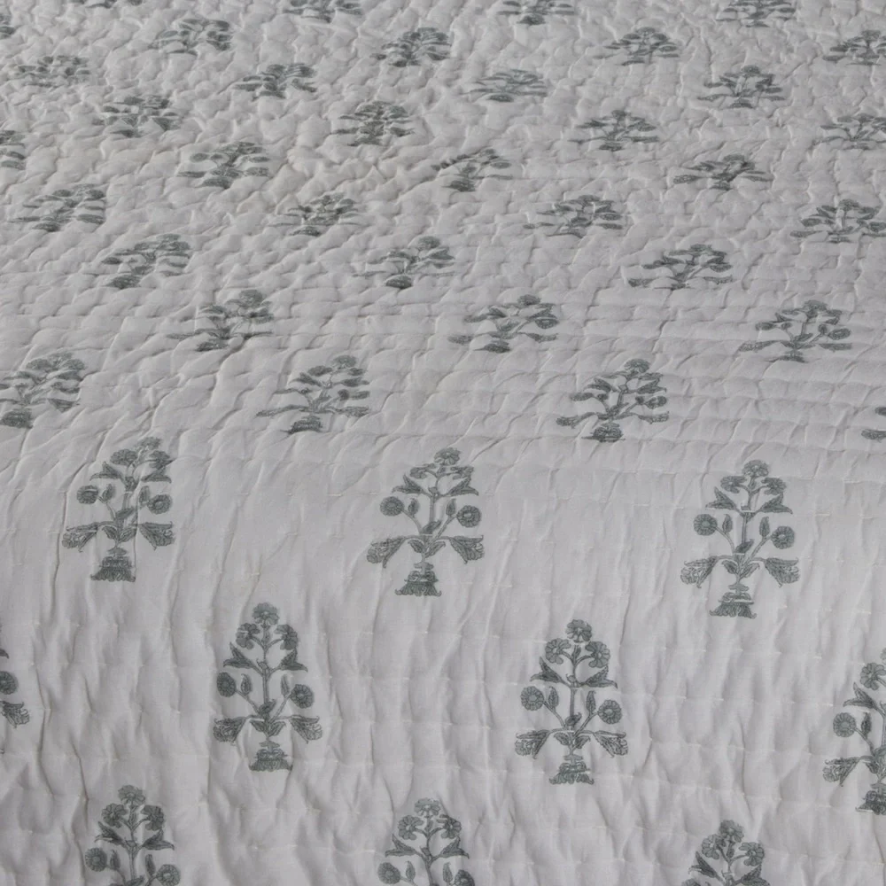 🎉LAST PIECE 🎉RACHEL ZOE Block Print Stitch Quilt